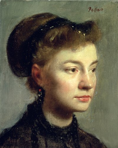 Porträt einer jungen Frau, 1867 von Edgar Degas